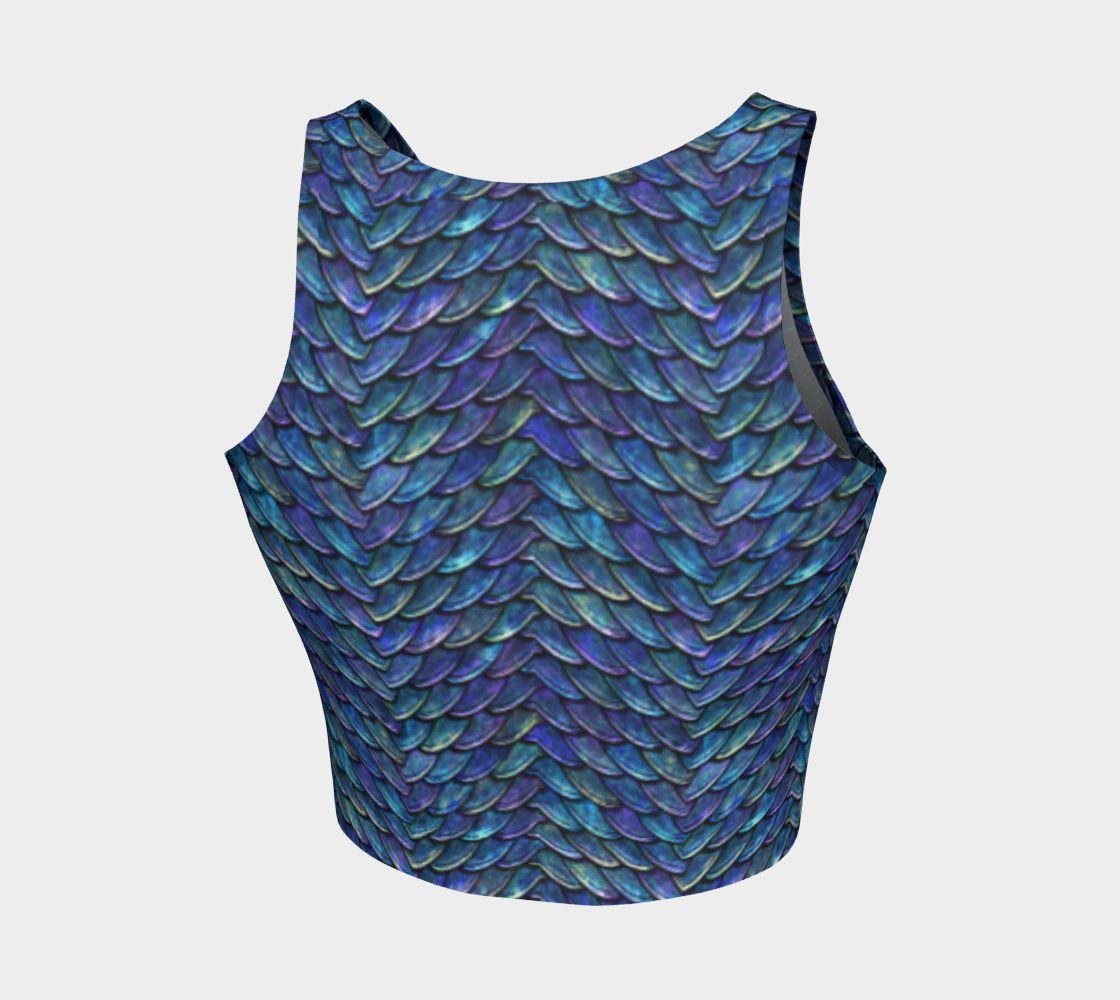 Blue Purple Mother of Dragons Crop Top - Image 4