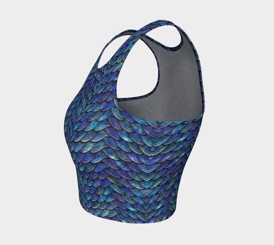 Blue Purple Mother of Dragons Crop Top - Image 5