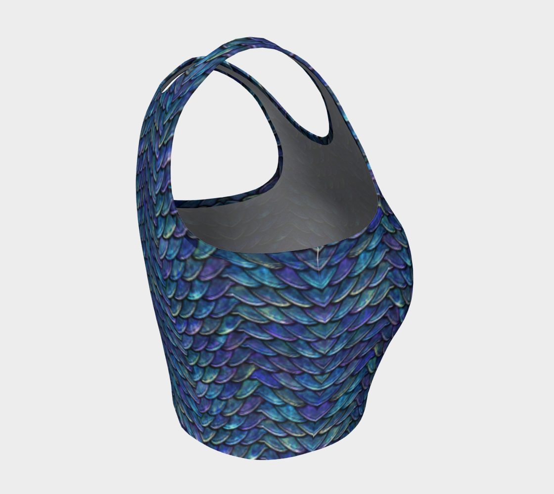 Blue Purple Mother of Dragons Crop Top - Image 3